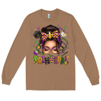 Toasted Coconut mardi gras principal caucasian messy bun Long Sleeve Tee - texasbilliewilder