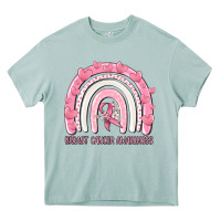 Arona breast cancer  awareness rainbow Heavy Core Tee - MaliasSmallBusiness