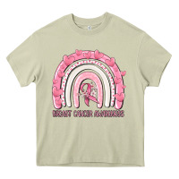Mossy breast cancer  awareness rainbow Heavy Core Tee - MaliasSmallBusiness