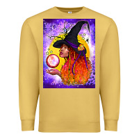 Antique Gold witch with crystal ball air freshener Premium Sweatshirt - BundleAndBundleShop