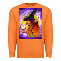 Carrot witch with crystal ball air freshener Premium Sweatshirt - BundleAndBundleShop