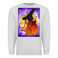 Dove Grey witch with crystal ball air freshener Premium Sweatshirt - BundleAndBundleShop