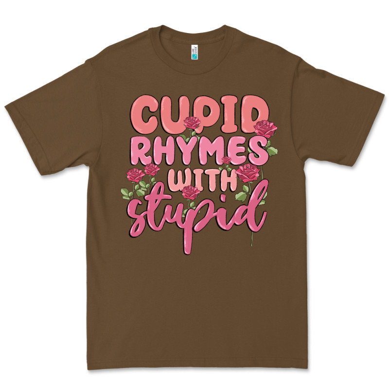 Cupid Rhymes With Stupid Premium Tee by MaliasSmallBusiness | Teevron