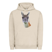 Pigment French Oak Guanaco Llama Head Urban Hoodie - LillyAllenDesigns