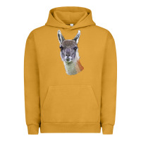 Pigment Peanut Butter Guanaco Llama Head Urban Hoodie - LillyAllenDesigns