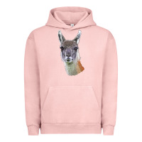 Pigment Salmon Guanaco Llama Head Urban Hoodie - LillyAllenDesigns
