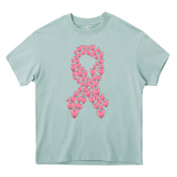 Arona breast cancer ribbon Heavy Core Tee - MaliasSmallBusiness