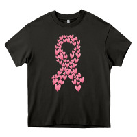 Asphalt breast cancer ribbon Heavy Core Tee - MaliasSmallBusiness