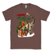 Chestnut merry christmas brachiosaurus Classic Tee - LillyAllenDesigns