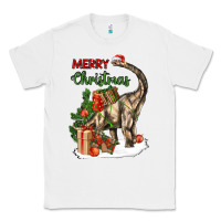 White merry christmas brachiosaurus Classic Tee - LillyAllenDesigns