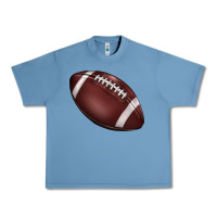Pebble Blue football Urban Heavy Tee - BarkalooDesign