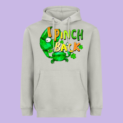 I Pinch Back With Crab Heavyweight Hoodie Designed By Fadigitalartstudio