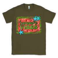 Army Green summer vibes watermelon Classic Tee - JahusDesignShop