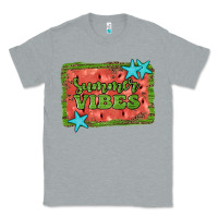 Heather Grey summer vibes watermelon Classic Tee - JahusDesignShop