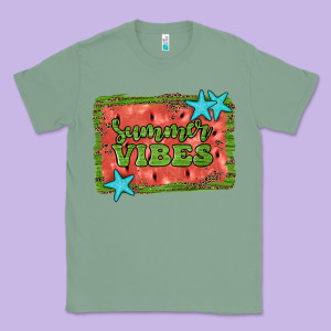 Summer Vibes Watermelon Classic Tee Designed By Jahusdesignshop