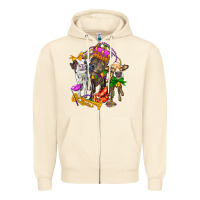 Sandshell little cows and mardi gras party olivia Zipper Hoodie - OliviaCreatesArt