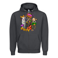 Smoke little cows and mardi gras party olivia Zipper Hoodie - OliviaCreatesArt