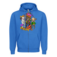 True Royal little cows and mardi gras party olivia Zipper Hoodie - OliviaCreatesArt