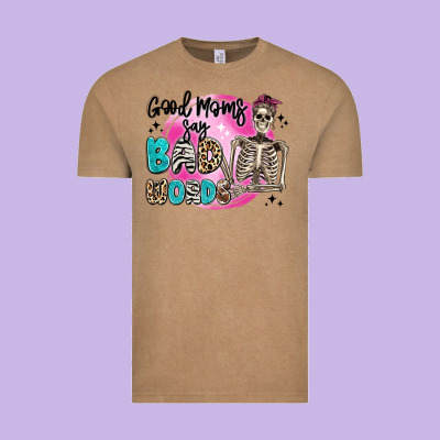 Good Moms Say Bad Words Vintage Tee Designed By Artiststas