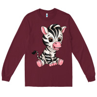 Burgundy zebra Long Sleeve Tee - texasbilliewilder