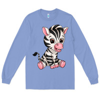 Colony Blue zebra Long Sleeve Tee - texasbilliewilder