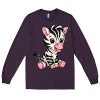 Plum zebra Long Sleeve Tee - texasbilliewilder