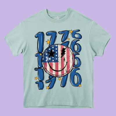 1776 Heavy Core Tee Designed By Maliassmallbusiness