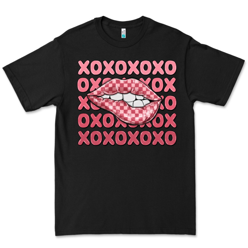 Xoxo Checker Lips Premium Tee by MaliasSmallBusiness | Teevron