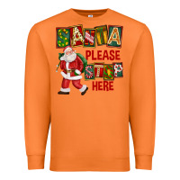 Carrot Santa Please Stop Here Premium Sweatshirt - FaDigitalArtStudio