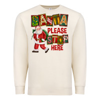 Sandshell Santa Please Stop Here Premium Sweatshirt - FaDigitalArtStudio