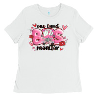 White one loved bus monitor Ladies Tee - MaliasSmallBusiness