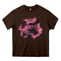 Chocolate Brown valentine's day patches Heavy Core Tee - AdoDesignShop