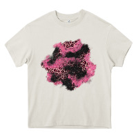 Cream valentine's day patches Heavy Core Tee - AdoDesignShop