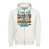 Oatmeal Heather i am not bossy i have leadership skills Zipper Hoodie - OliviaCreatesArt