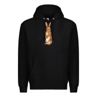 Black Bunny Easter Premium Hoodie - OliviaCreatesArt