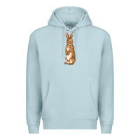 Blue Mist Bunny Easter Premium Hoodie - OliviaCreatesArt