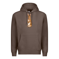 Coffee Bunny Easter Premium Hoodie - OliviaCreatesArt