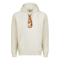 Oatmeal Heather Bunny Easter Premium Hoodie - OliviaCreatesArt