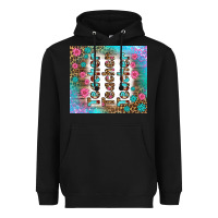 Black teacher gemstone and pink flower tumbler Heavyweight Hoodie - BundleAndBundleShop