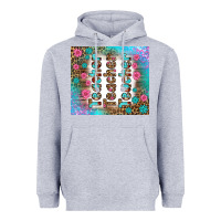 Heather Grey teacher gemstone and pink flower tumbler Heavyweight Hoodie - BundleAndBundleShop