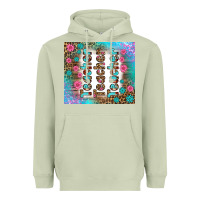 Matcha teacher gemstone and pink flower tumbler Heavyweight Hoodie - BundleAndBundleShop