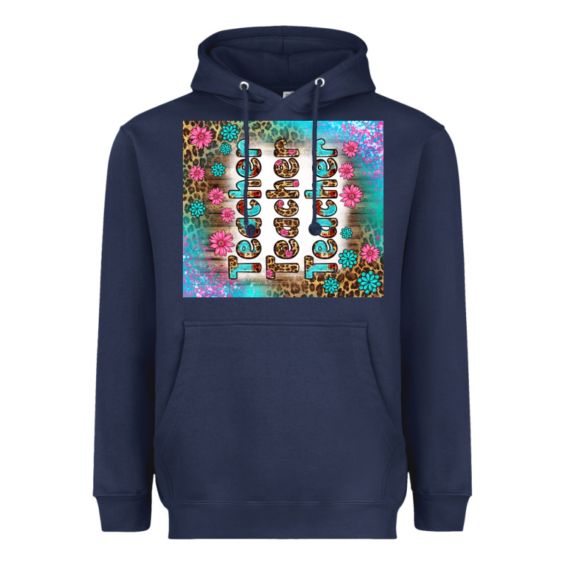 Teacher Gemstone And Pink Flower Tumbler Heavyweight Hoodie by BundleAndBundleShop | Teevron