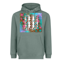 Sage teacher gemstone and pink flower tumbler Heavyweight Hoodie - BundleAndBundleShop