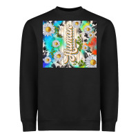 Black human with daisies Heavyweight Sweatshirt - TumblerDesignByShophia