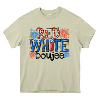 Mossy red white boujee Heavy Core Tee - MaliasSmallBusiness