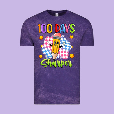 100 Days Sharper Vintage Tee Designed By Artiststas
