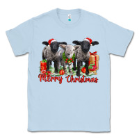 Dusty Blue merry christmas baby sheeps Classic Tee - LillyAllenDesigns