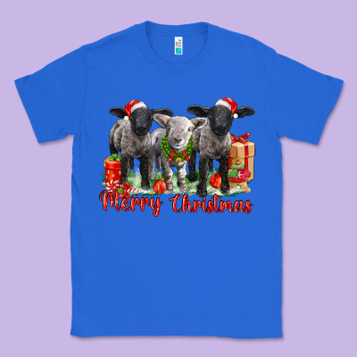 Merry Christmas Baby Sheeps Classic Tee Designed By Lillyallendesigns