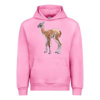 Fuchsia Pink Guanaco Llama Baby Urban Hoodie - LillyAllenDesigns