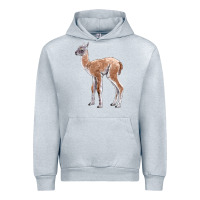 Heather Grey Guanaco Llama Baby Urban Hoodie - LillyAllenDesigns